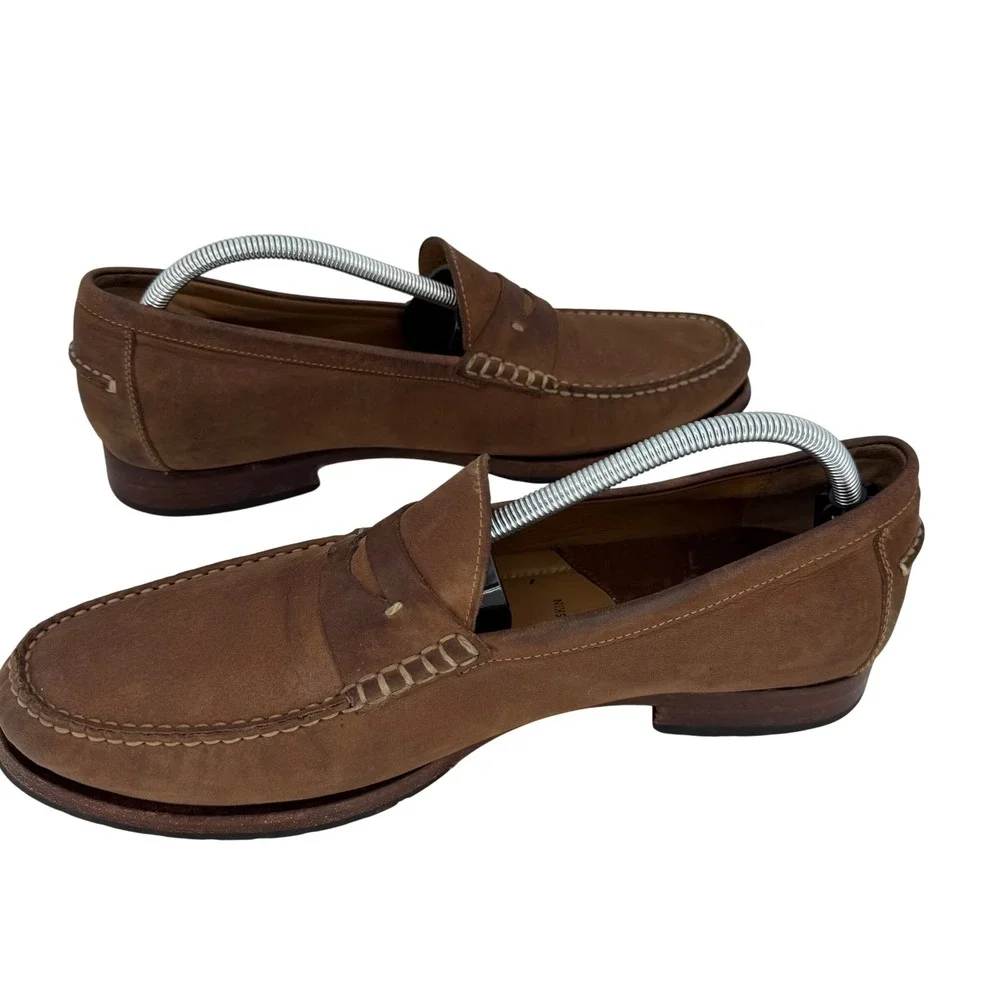 Johnston & Murphy‎ Penny Loafers Quiet Luxury Menswear Ivy League 12M Sheepskin